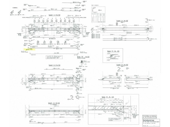 Bewehrungspl&auml;ne U-Bahn Moosach