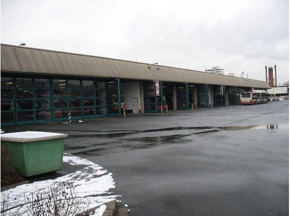 VAG Betriebshof, Werkstatthalle, Verwaltung